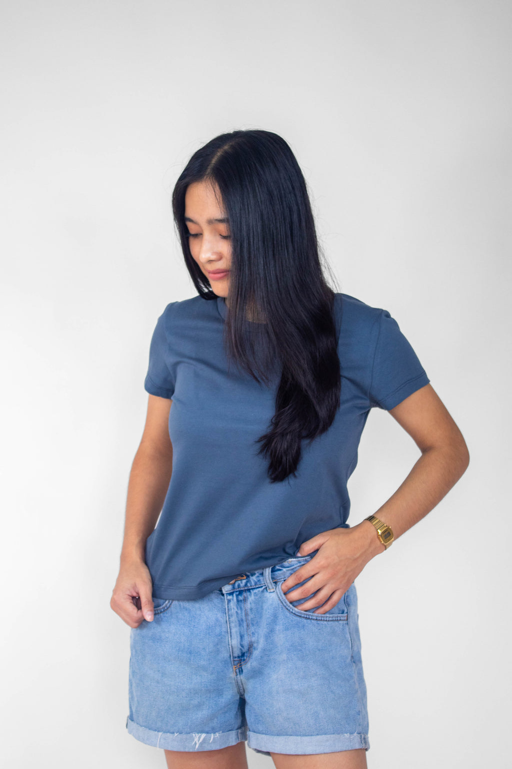 Polo Morena Azul Ceniza