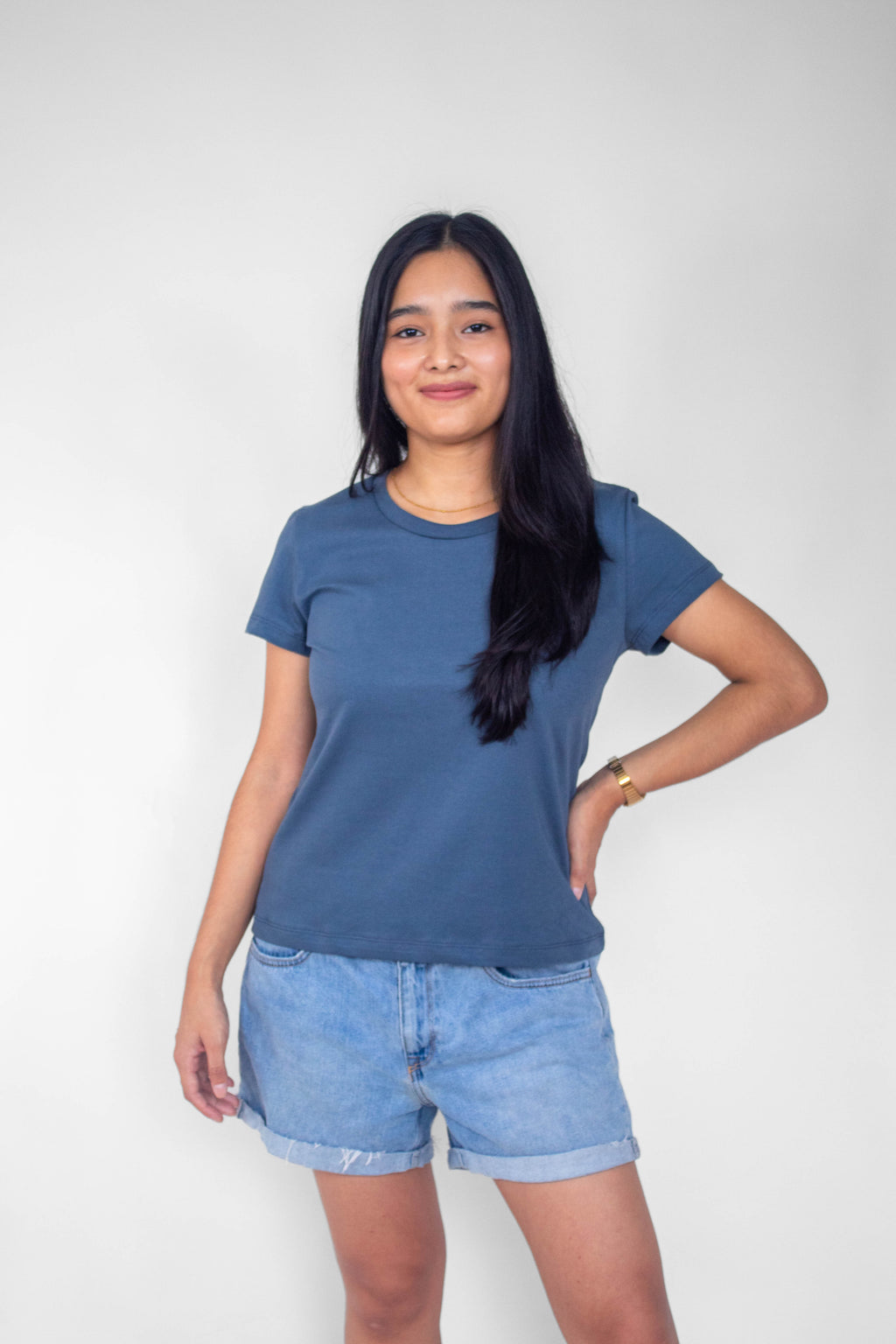 Polo Morena Azul Ceniza