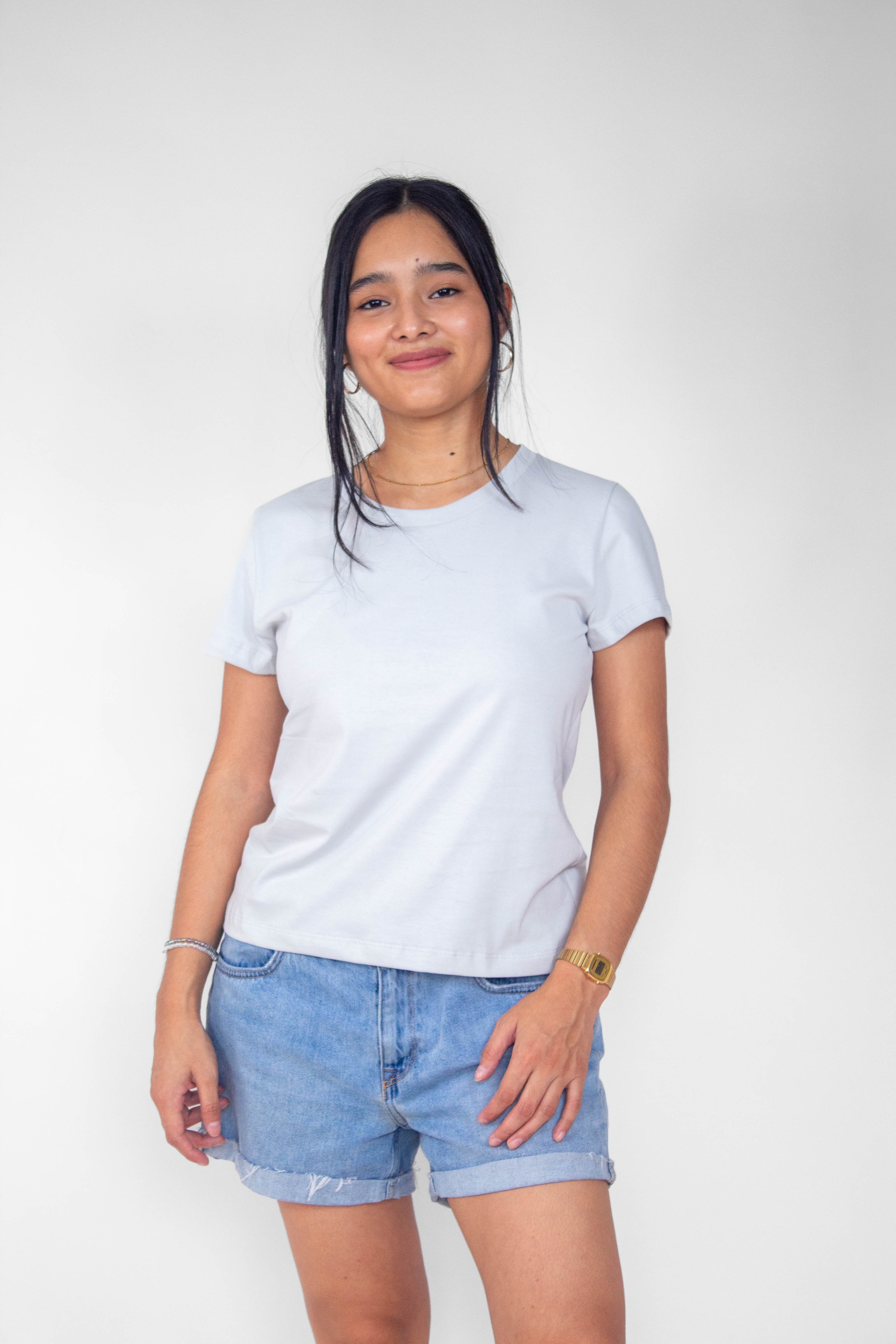 Polo Morena Blanco Humo
