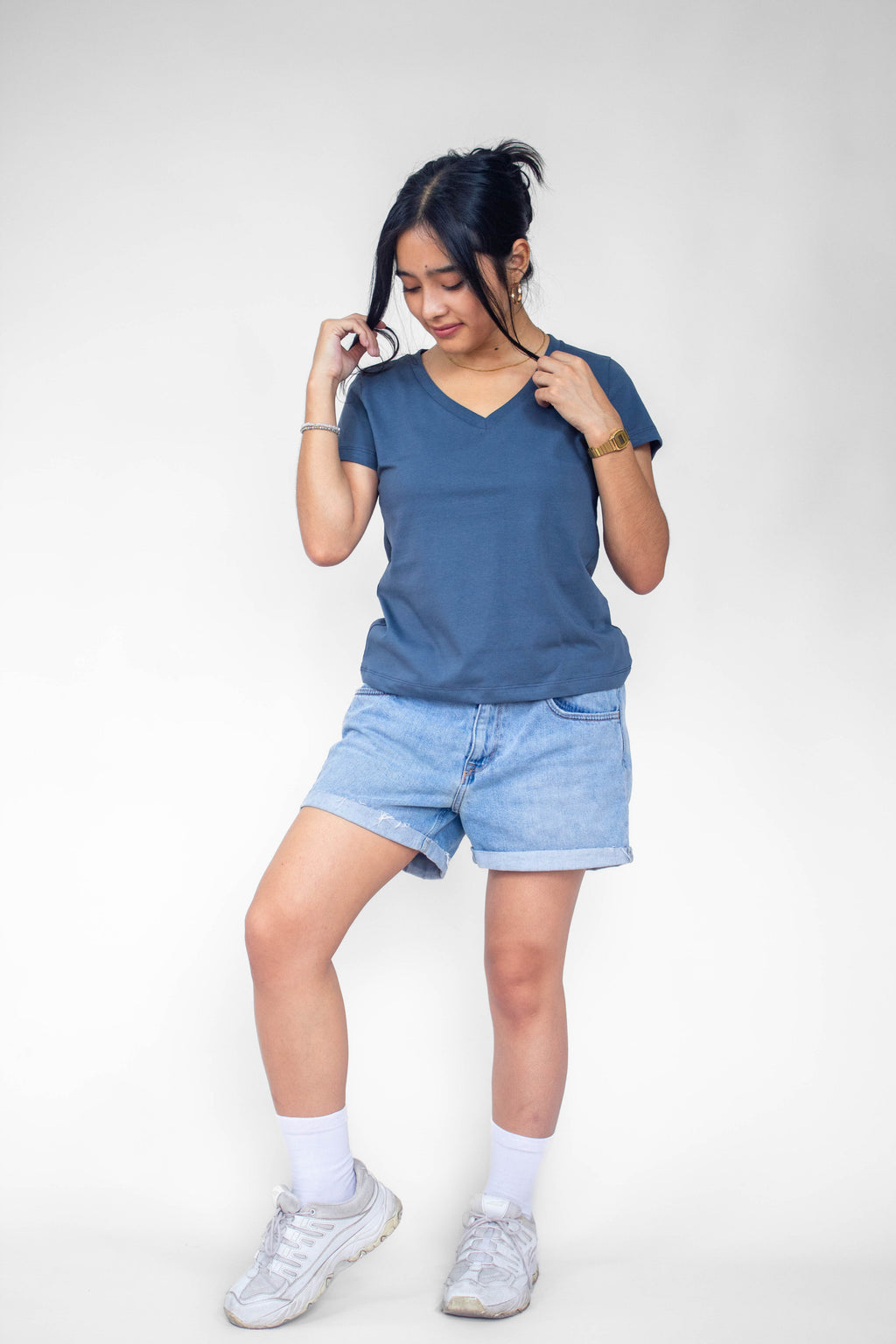 Polo Morena V Azul Ceniza