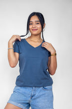 Polo Morena V Azul Ceniza