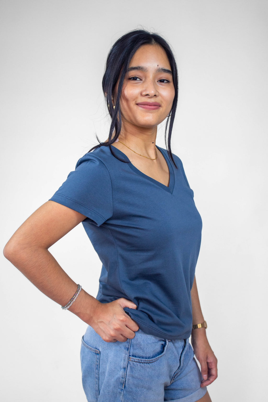 Polo Morena V Azul Ceniza