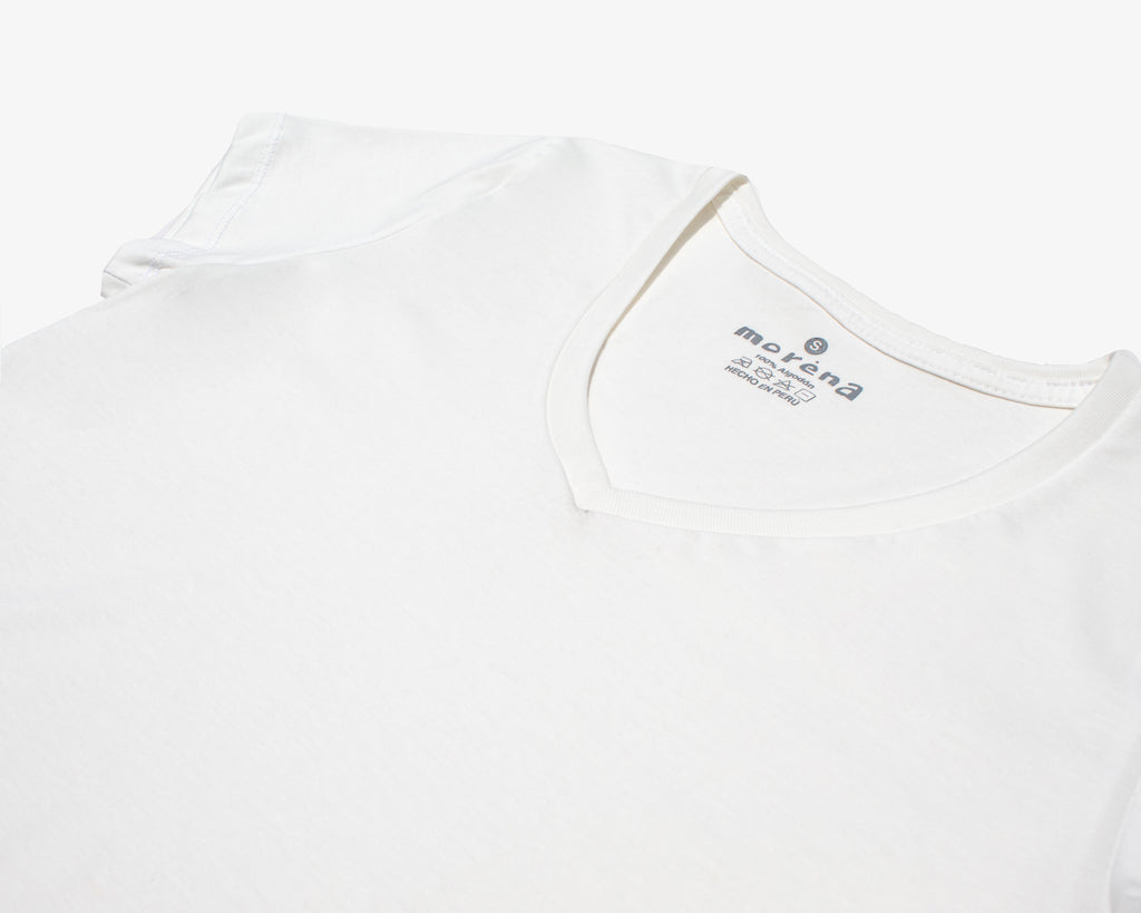 Polo Cuello V Blanco
